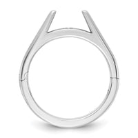 14kw CLIQ Hinged Cathedral Solitaire Peg Set Engagement Ring Mounting