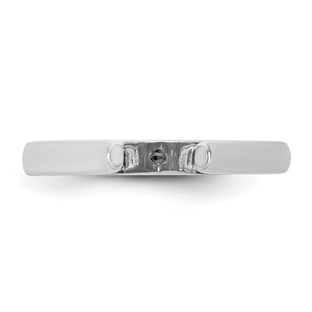 14kw CLIQ Hinged Cathedral Solitaire Peg Set Engagement Ring Mounting
