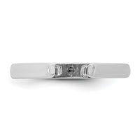 14kw CLIQ Hinged Cathedral Solitaire Peg Set Engagement Ring Mounting