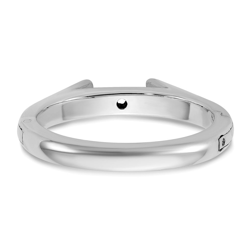 14kw CLIQ Hinged Cathedral Solitaire Peg Set Engagement Ring Mounting