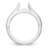 14kw CLIQ Hinged Cathedral Solitaire Peg Set Engagement Ring Mounting