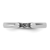 14kw CLIQ Hinged Cathedral Solitaire Peg Set Engagement Ring Mounting