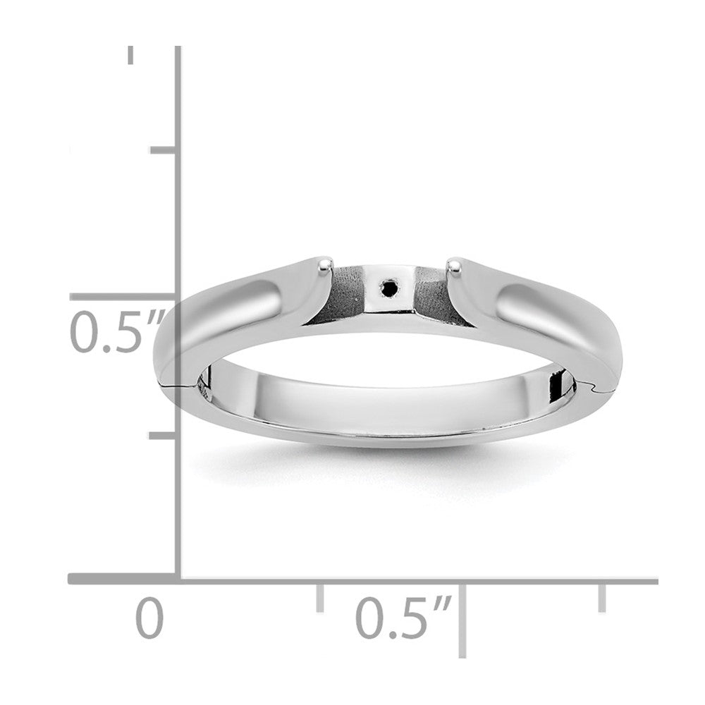 14kw CLIQ Hinged Cathedral Solitaire Peg Set Engagement Ring Mounting
