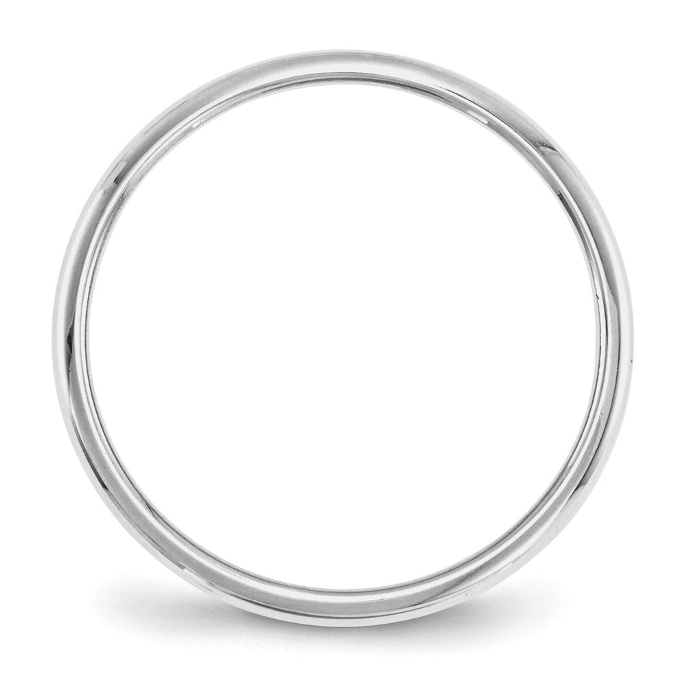 14KW 2mm Half-Round Wedding Band Size 7.5