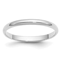 14KW 2mm Half-Round Wedding Band Size 4.5