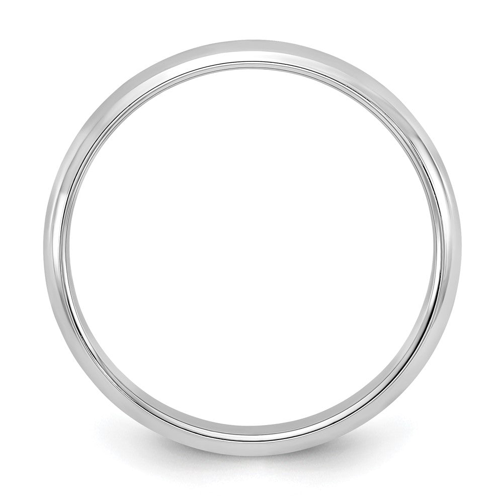 14KW 3mm Half-Round Wedding Band Size 10