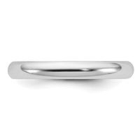 14KW 3mm Half-Round Wedding Band Size 5