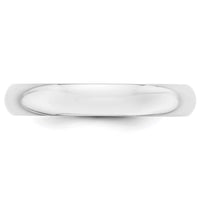 14KW 4mm Half-Round Wedding Band Size 4