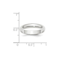 14KW 4mm Half-Round Wedding Band Size 11.5