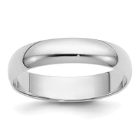 14KW 4mm Half-Round Wedding Band Size 4