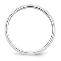 14KW 5mm Half-Round Wedding Band Size 10