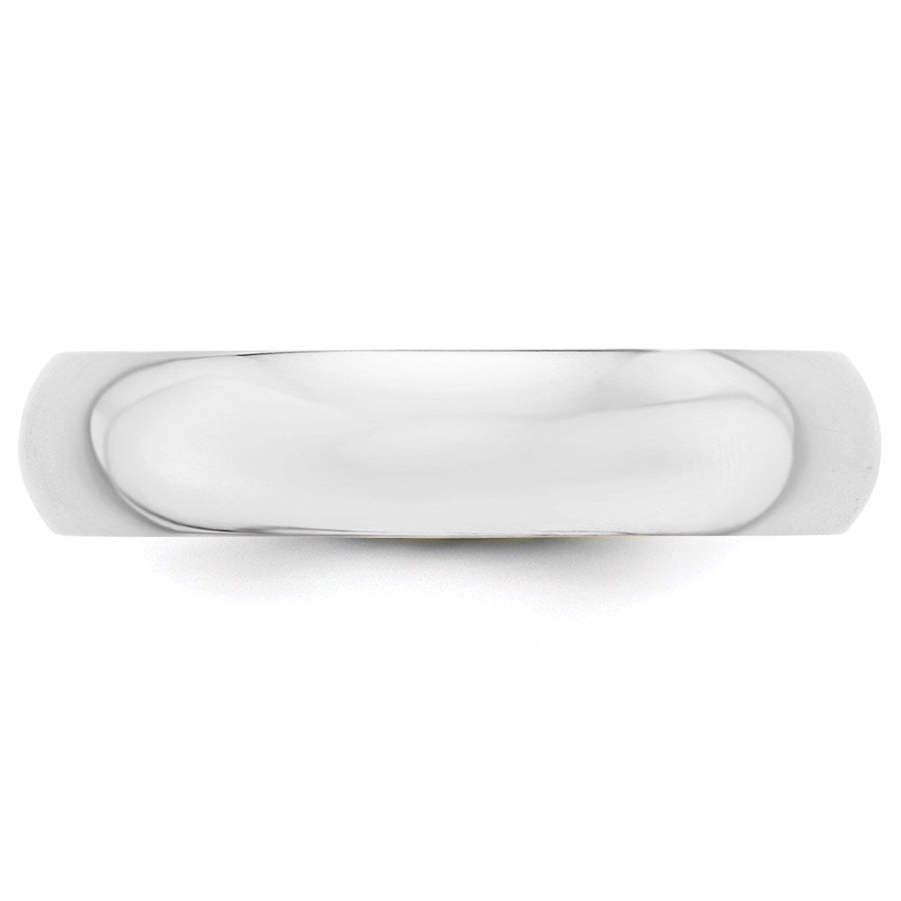 14KW 5mm Half-Round Wedding Band Size 10