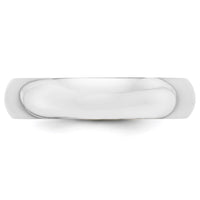 14KW 5mm Half-Round Wedding Band Size 12