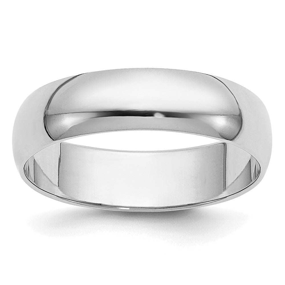 14KW 5mm Half-Round Wedding Band Size 11