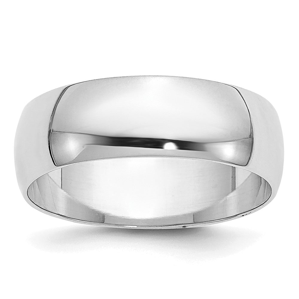 14KW 6mm Half-Round Wedding Band Size 12