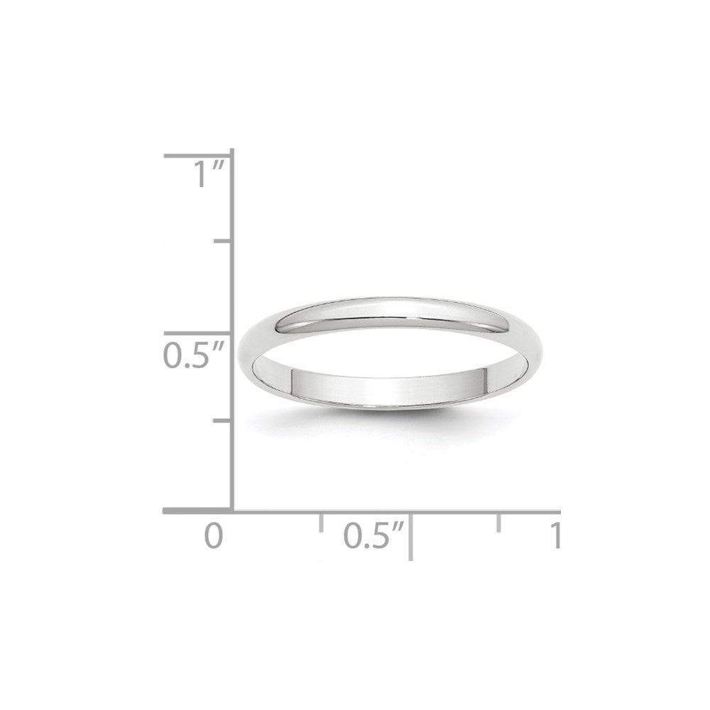 14KW 2.5mm LTW Half Round Band Size 10.5