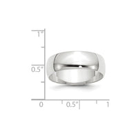 14KW 7mm LTW Half Round Band Size 7