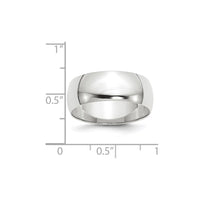 14KW 8mm LTW Half Round Band Size 8.5