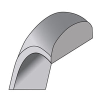 Sterling Silver 9mm Half-Round Size 5 Band