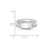 14KW 5mm Milgrain Half Round Band Size 10.5