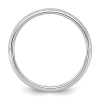 14KW 5.5mm Milgrain Half Round Band Size 4.5