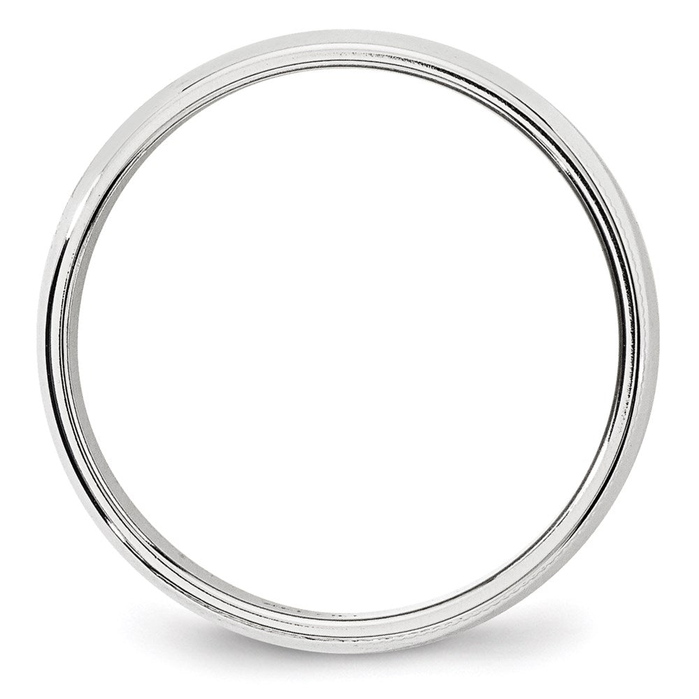 14KW 6mm Milgrain Half Round Band Size 10.5