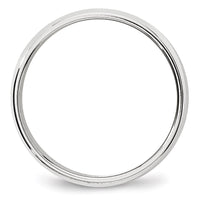 14KW 6mm Milgrain Half Round Band Size 10.5