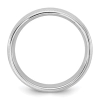 10KW 4.5mm Milgrain Comfort Fit Band Size 6
