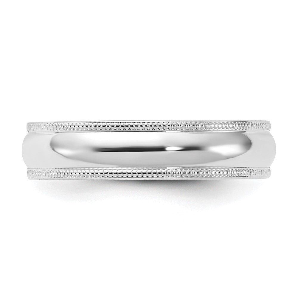 14KW 5mm Milgrain Comfort Fit Band Size 12.5