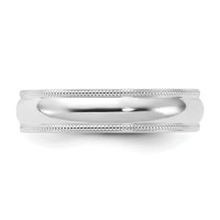 14KW 5mm Milgrain Comfort Fit Band Size 4.5