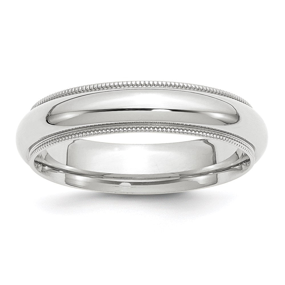10KW 5mm Milgrain Comfort Fit Band Size 13