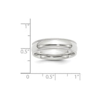 10KW 6mm Milgrain Comfort Fit Band Size 12