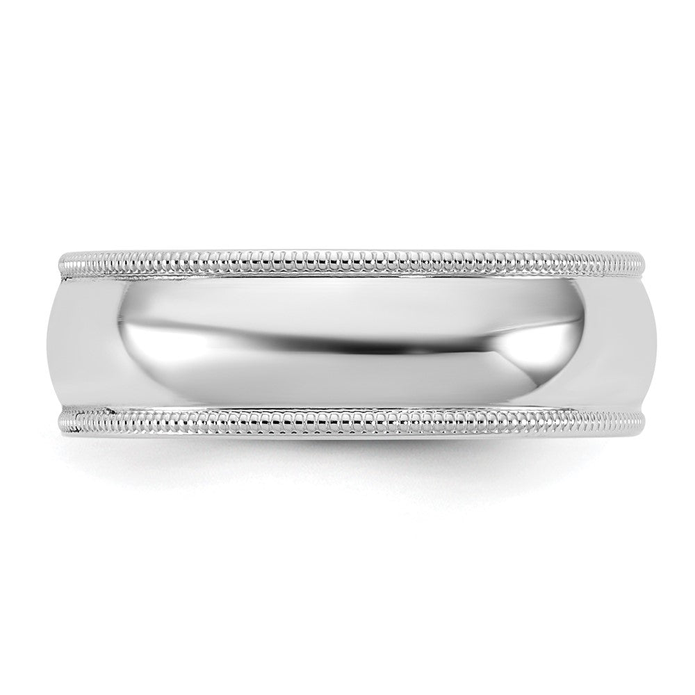 14KW 6.5mm Milgrain Comfort Fit Band Size 13.5