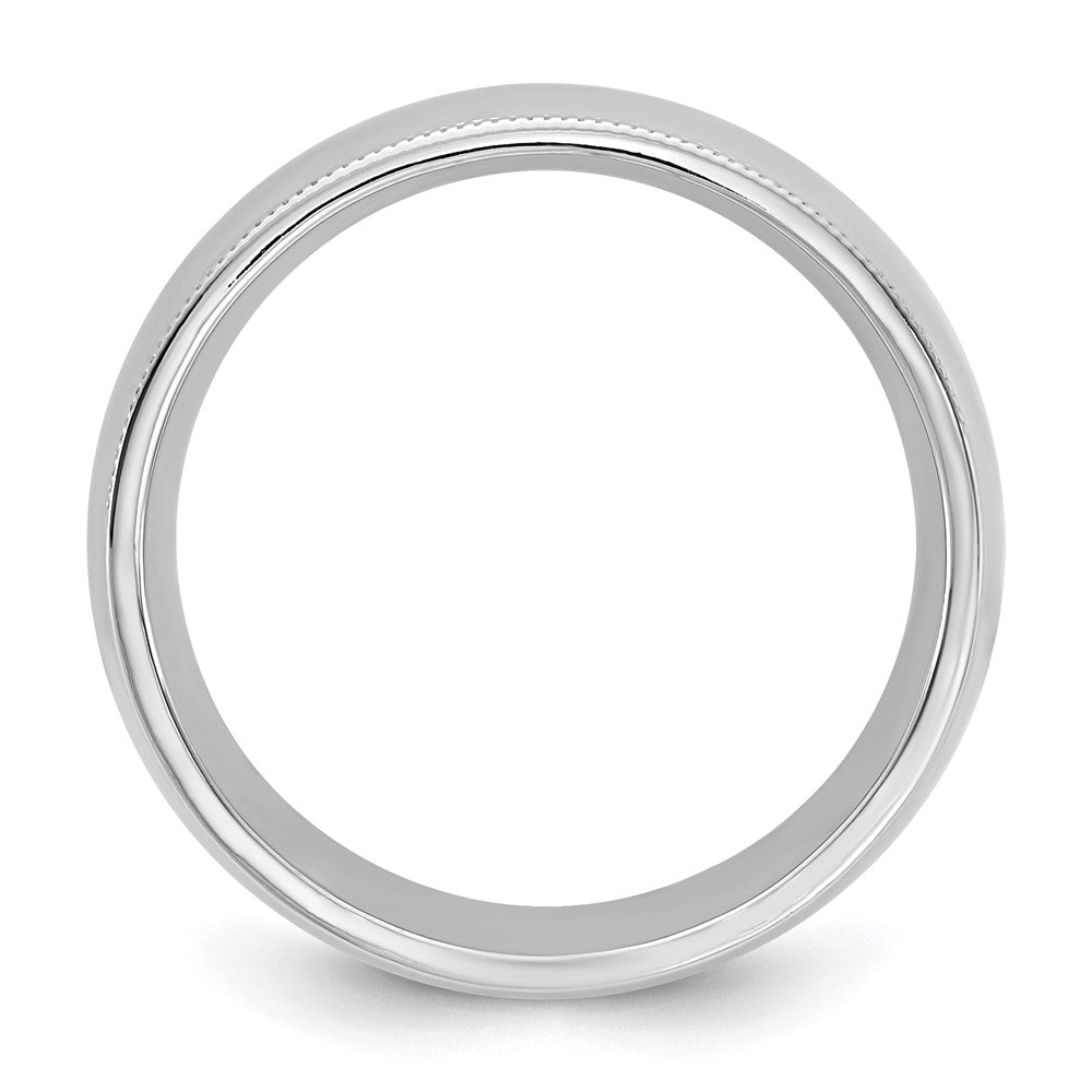 10KW 7mm Milgrain Comfort Fit Band Size 11.5