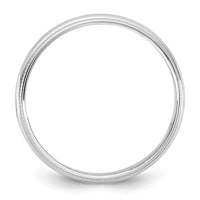 10KW 3.5mm LTW Milgrain Half Round Band Size 14