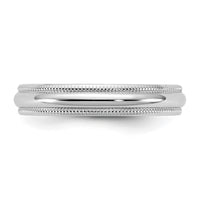 10KW 3.5mm LTW Milgrain Half Round Band Size 14