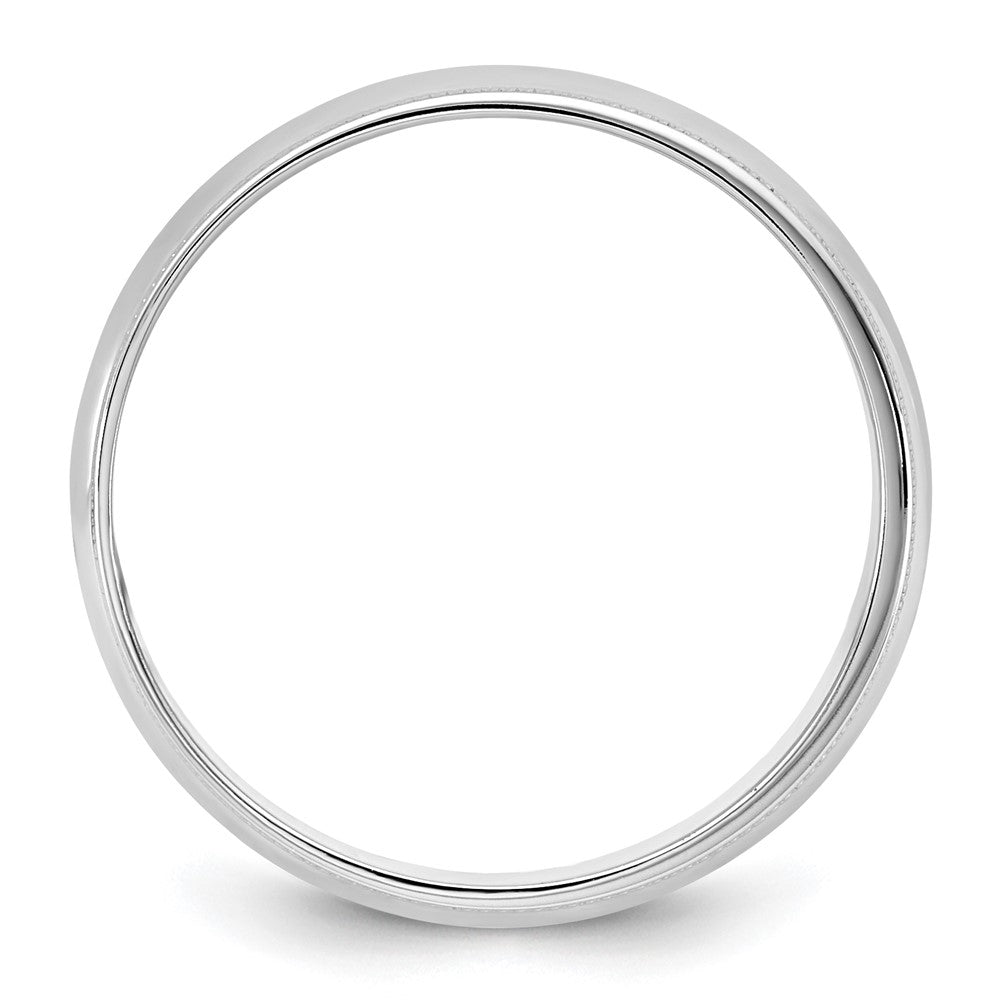 14KW 5.5mm LTW Milgrain Half Round Band Size 13.5