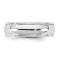 10KW 5.5mm LTW Milgrain Half Round Band Size 6.5