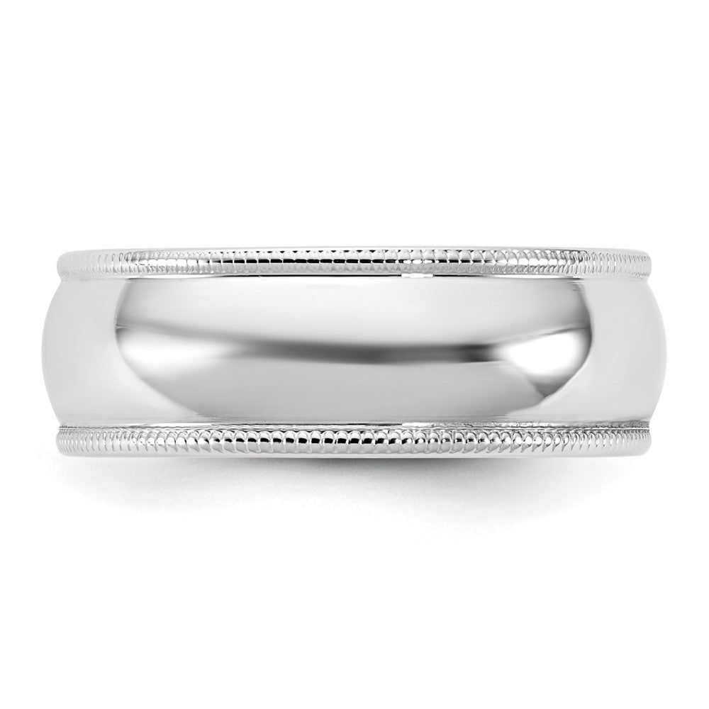 10KW 6.5mm LTW Milgrain Half Round Band Size 9