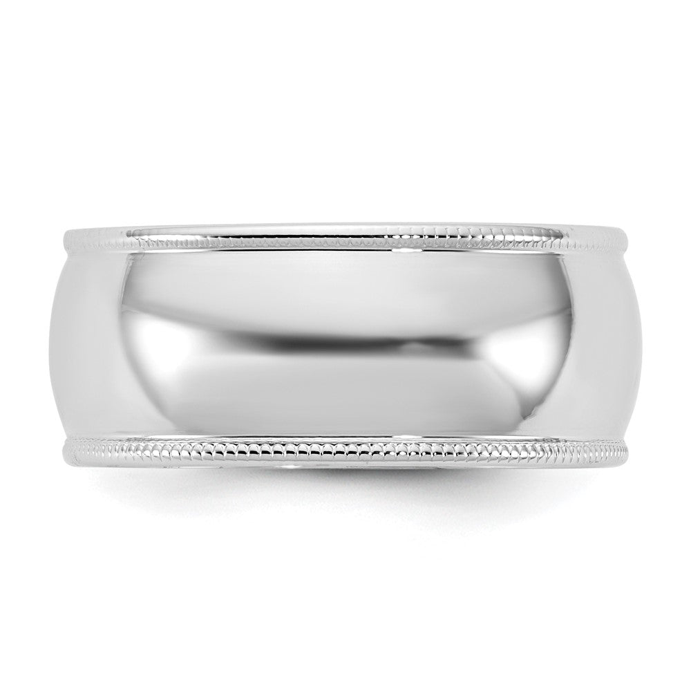 10KW 8mm LTW Milgrain Half Round Band Size 4.5