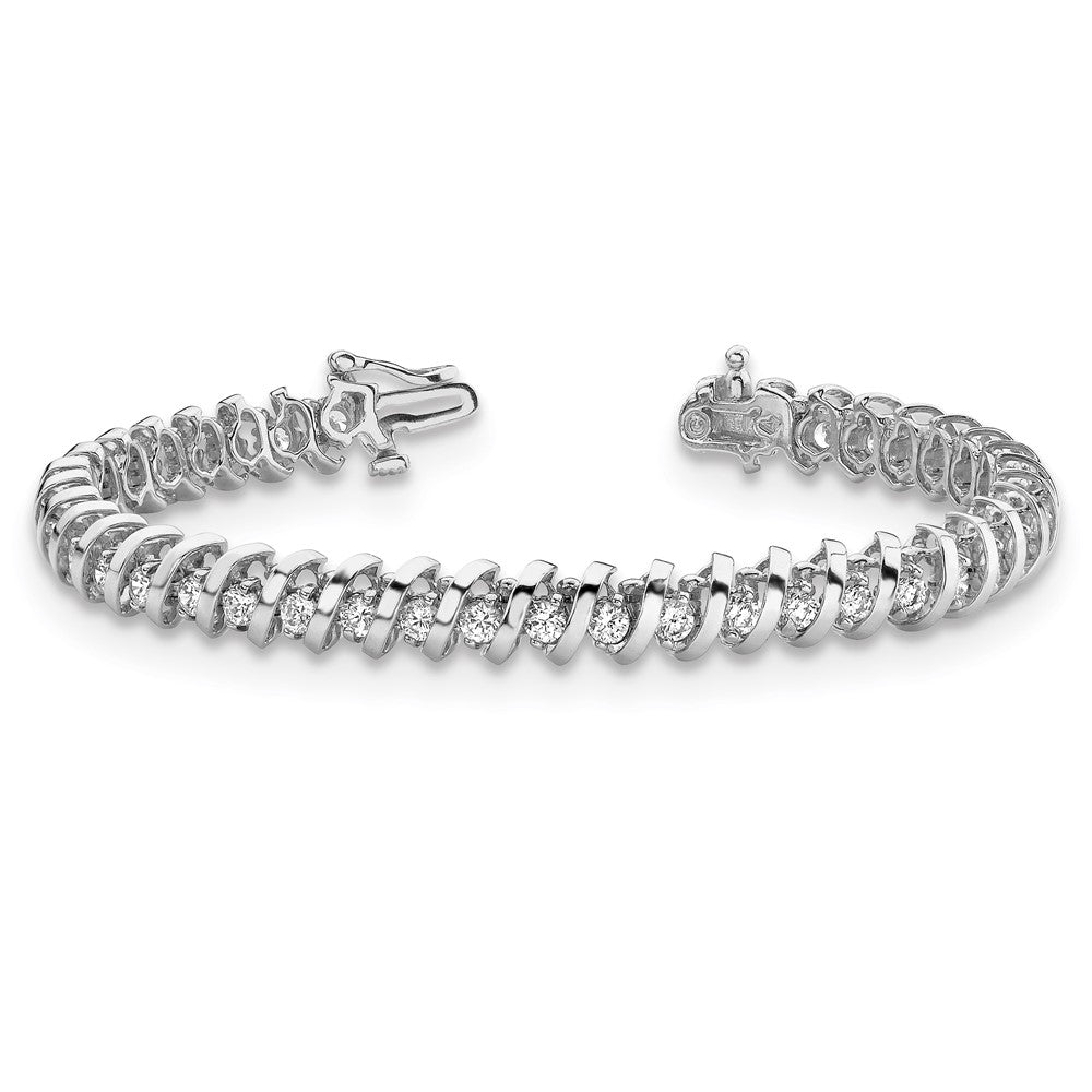 14kw 7/8 ct Lab Grown Dia VS/SI+ G+ Comp Tennis Bracelet