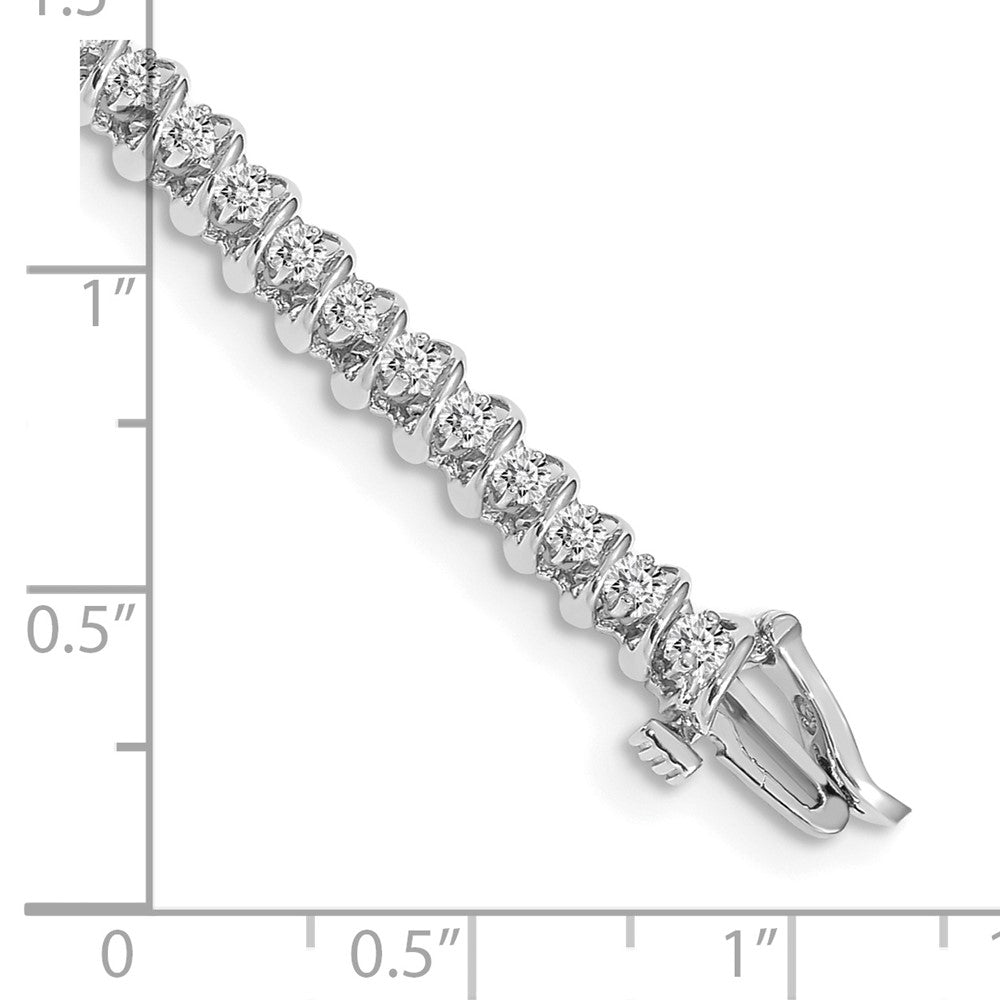 14kw 7/8 ct Lab Grown Dia VS/SI+ G+ Comp Tennis Bracelet