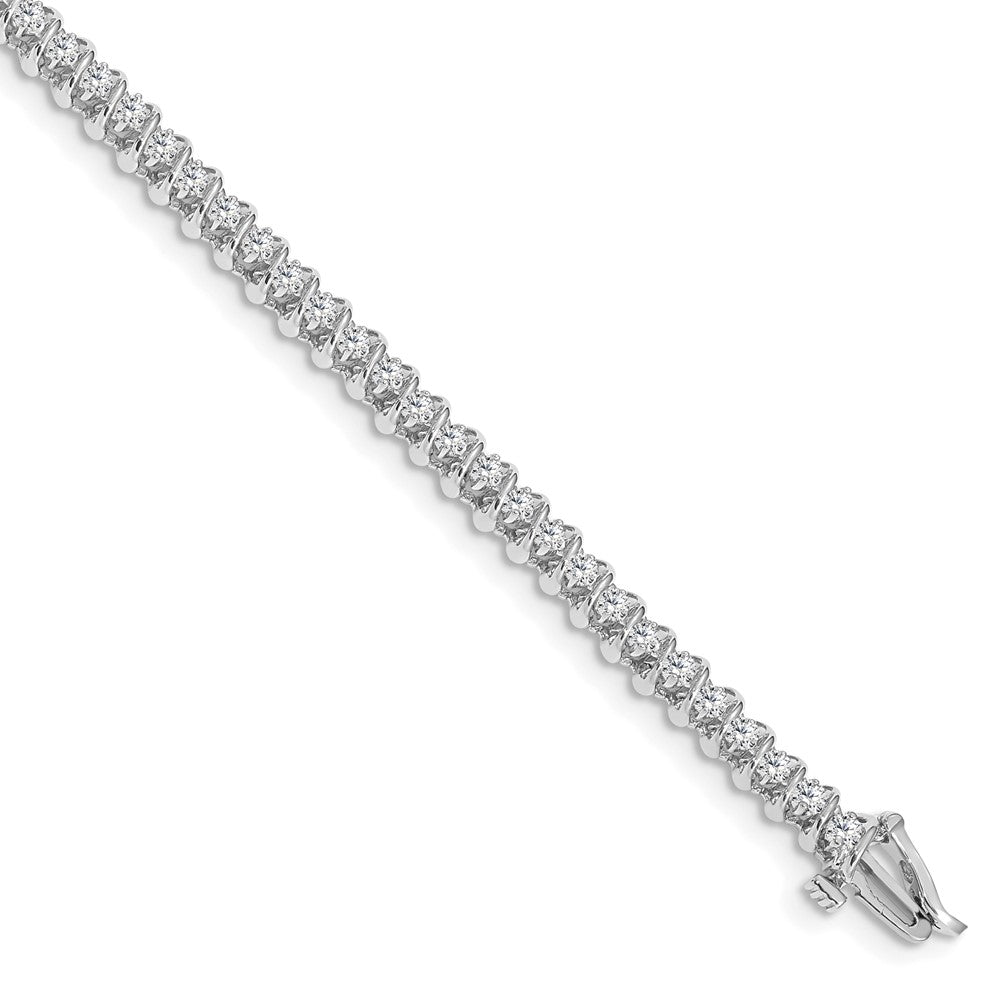 14kw 7/8 ct Lab Grown Dia VS/SI+ G+ Comp Tennis Bracelet