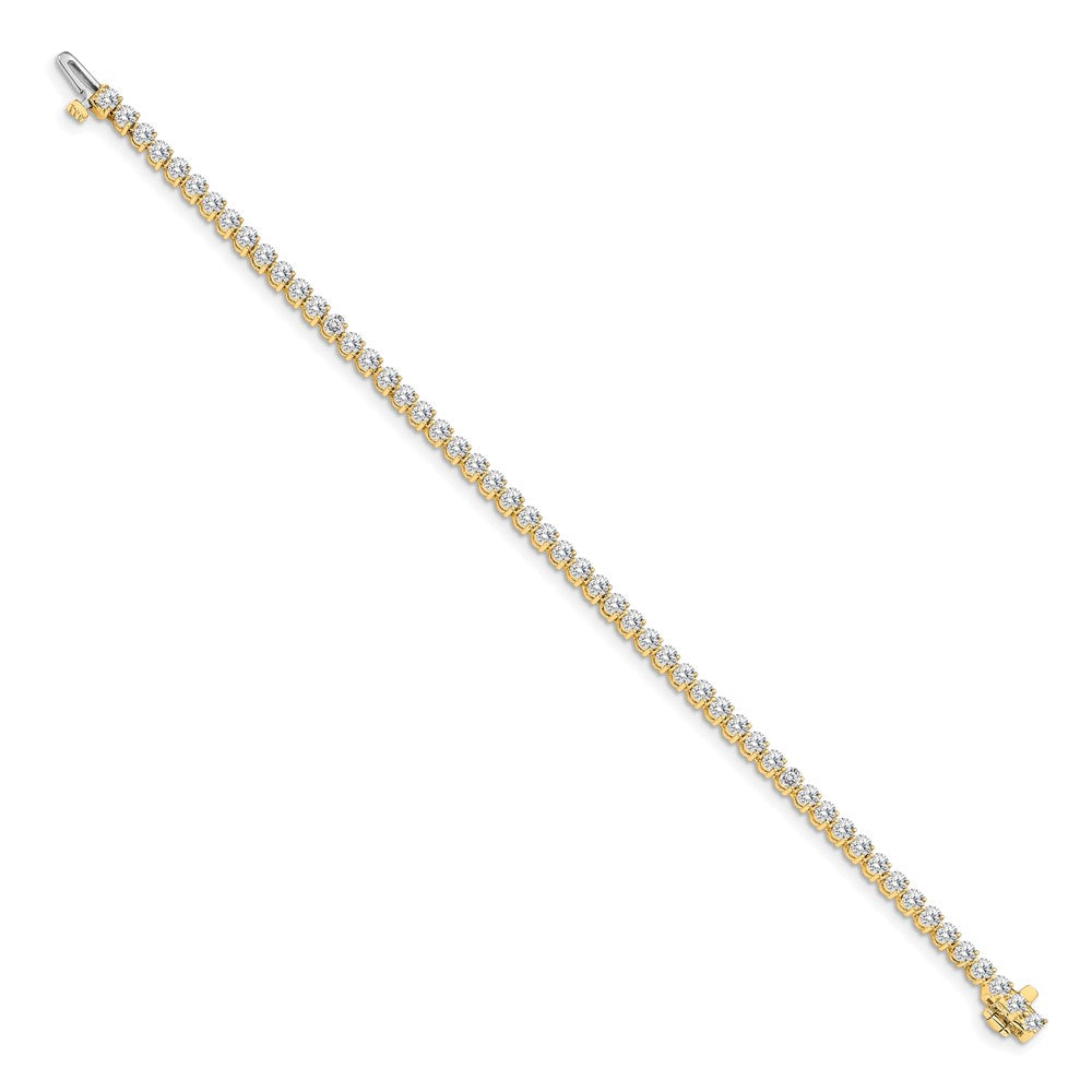 14k 4 1/3 ct Lab Grown Diamond VS/SI+ G+ Comp Tennis Bracelet