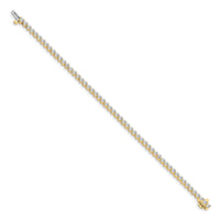 14k 4 1/3 ct Lab Grown Diamond VS/SI+ G+ Comp Tennis Bracelet