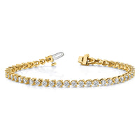 14k 2 3/8 ct Lab Grown Diamond VS/SI+ G+ Comp Tennis Bracelet