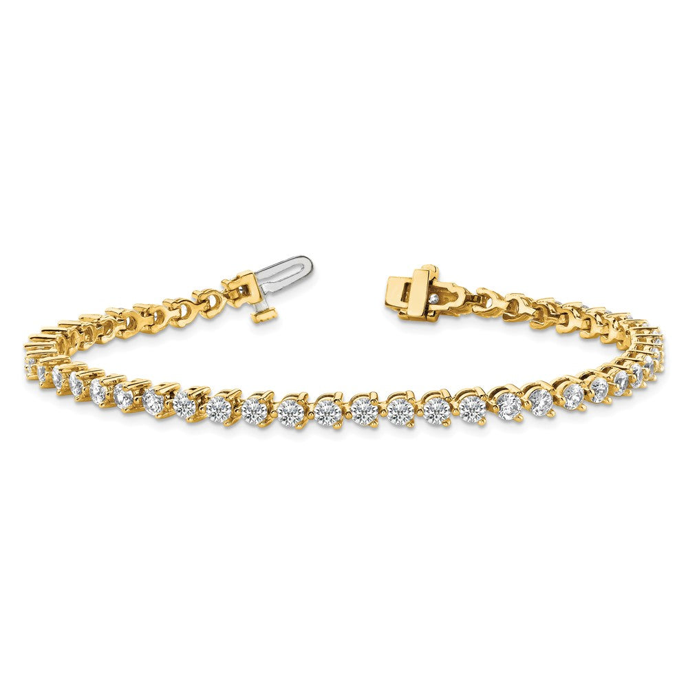14k 2 3/8 ct Lab Grown Diamond VS/SI+ G+ Comp Tennis Bracelet