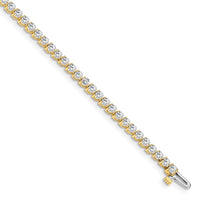 14k 4 1/3 ct Lab Grown Diamond VS/SI+ G+ Comp Tennis Bracelet