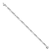 14kw 4 1/3 ct Lab Grown Diamond VS/SI+ G+ Comp Tennis Bracelet