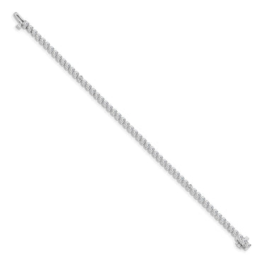 14kw 2 3/8 ct Lab Grown Diamond VS/SI+ G+ Comp Tennis Bracelet